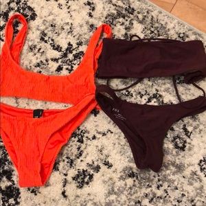 Triangl and fox swim bikinis